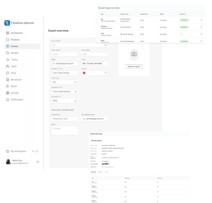 Event Management UI
